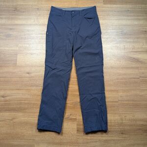 Eddie Bauer Fleece Lined Tech Pants Men’s 32x32(31) Blue Stretch Outdoor Hiking